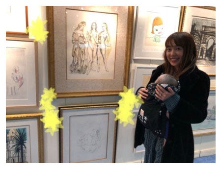 息子を抱く川崎希/川崎希オフィシャルブログ(Ameba)より