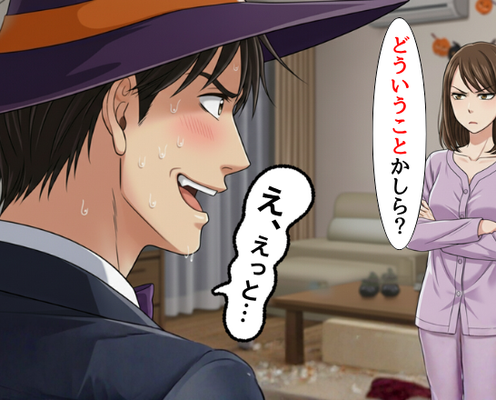 イベントが苦手な夫が…職場の仮装パーティーへ!?しかし「どういうことかしら」ハロウィンに夫の【裏の顔】を暴いた話。