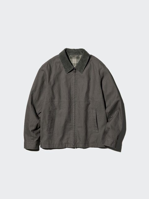 ユニクロ メンズアイテム トレンドコーデ 6スタイル kyoko. イラスト ジップアップショートブルゾン