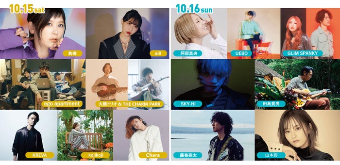 「Chillin’ Vibes 2022」出演者(提供写真)