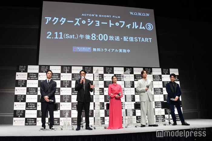 (左から)高良健吾、玉木宏、土屋太鳳、中川大志、野村萬斎(C)モデルプレス