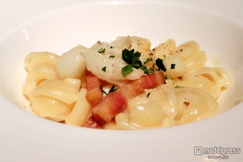 トルキエッティ　ユリネとベーコンのクリームソース