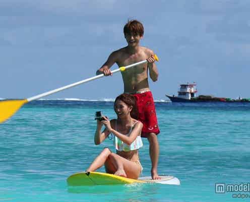 AAA與真司郎&鹿沼憂妃、水着で急接近 モルディブでラブラブデート
