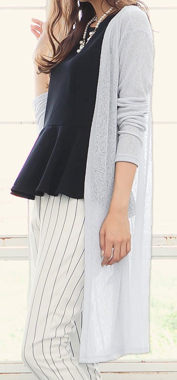 長袖シースルーロングカーディガン「神戸レタス」2490円（税込）／画像提供：神戸レタス