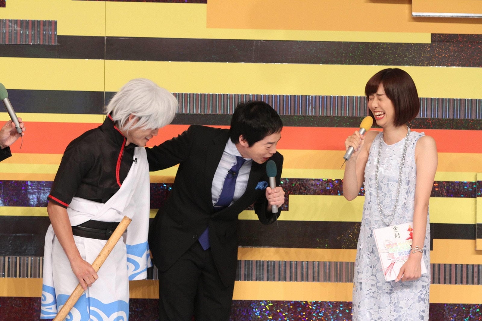 おばたのお兄さん、今田耕司、山崎夕貴アナウンサー （C）フジテレビ