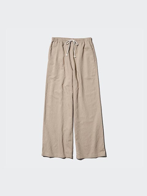 ユニクロ リネンブレンドイージーパンツ BEIGE ユニクロ リネンブレンドイージーパンツ BEIGE