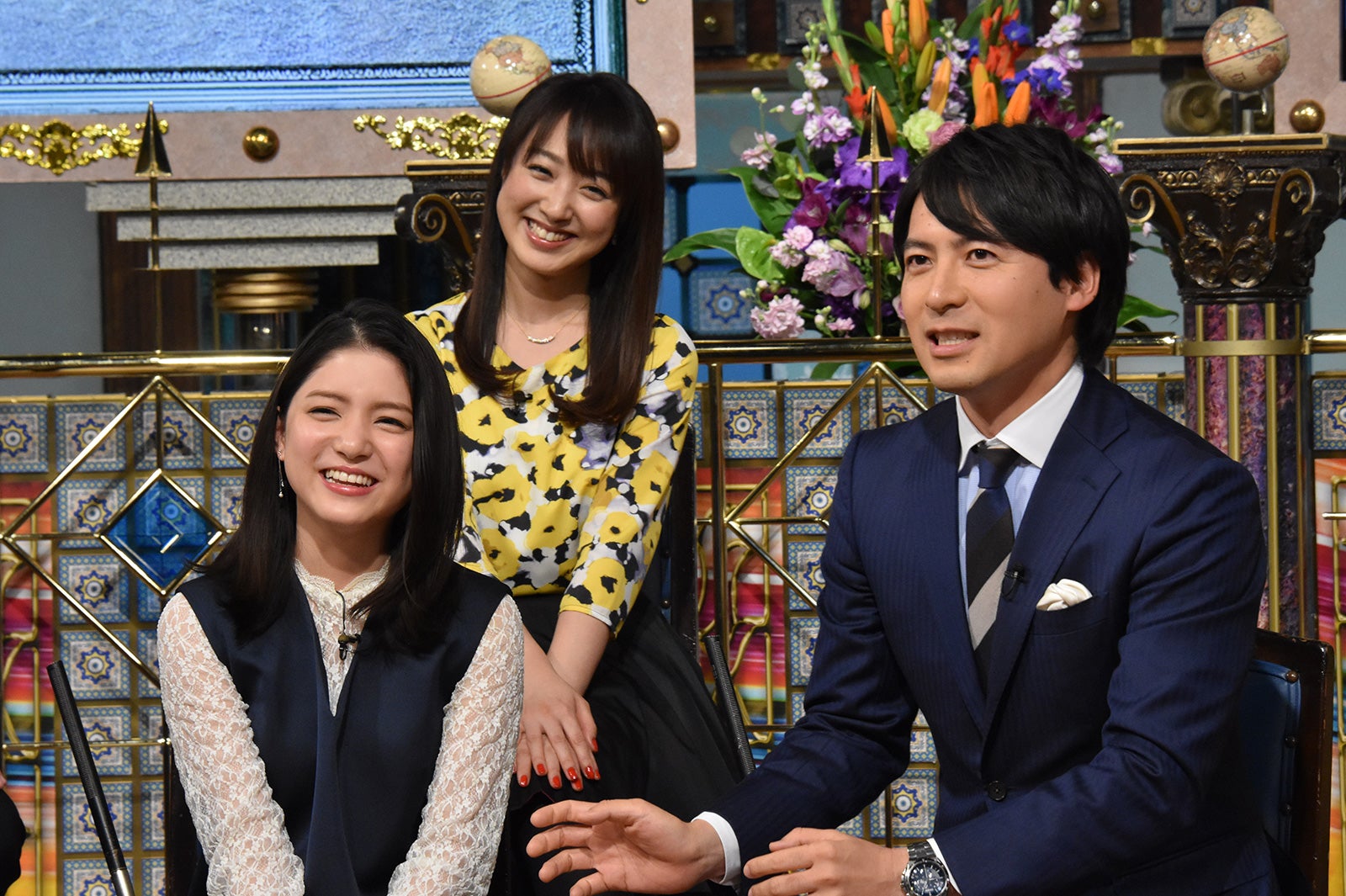 川島海荷、桝太一アナウンサー（C）日本テレビ