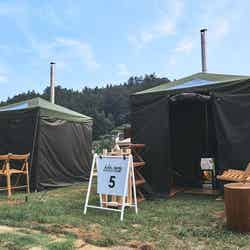 グループごとに貸切るテントサウナ(提供画像)