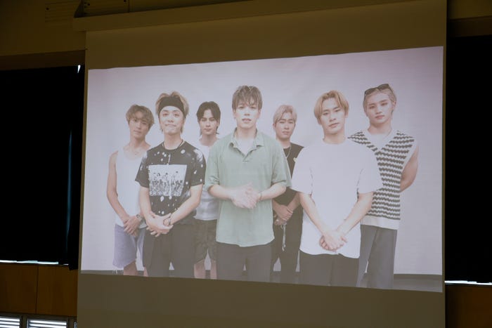 サプライズVTRを寄せたBALLISTIK BOYZ(C)TGC 北九州 2023