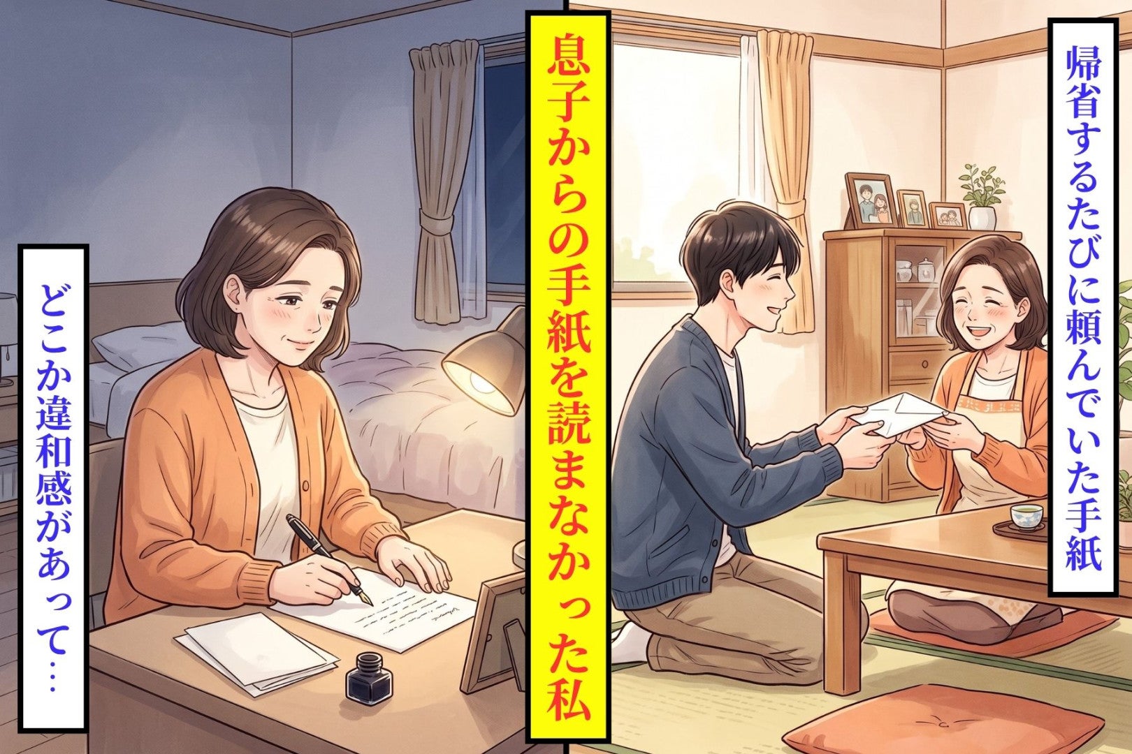 「母さんへ」の１語で読むのをやめた私、息子の手紙を古い菓子箱へしまった理由