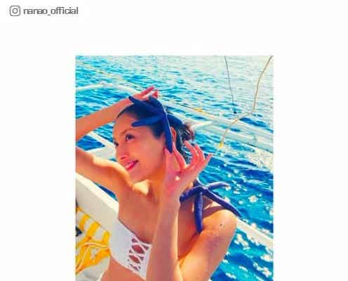 菜々緒の“日替わり”ビキニコレクションに反響「何着持っていってるの!?」「どれも似合ってる」