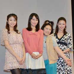 左から:中村静香、矢田亜希子、黒沢かずこ、横山めぐみ