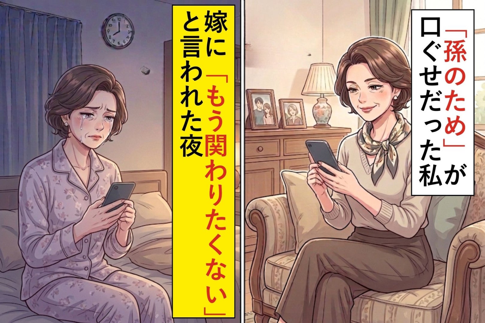 「孫のため」が口ぐせだった私→嫁に“もう関わりたくない”と言われた夜
