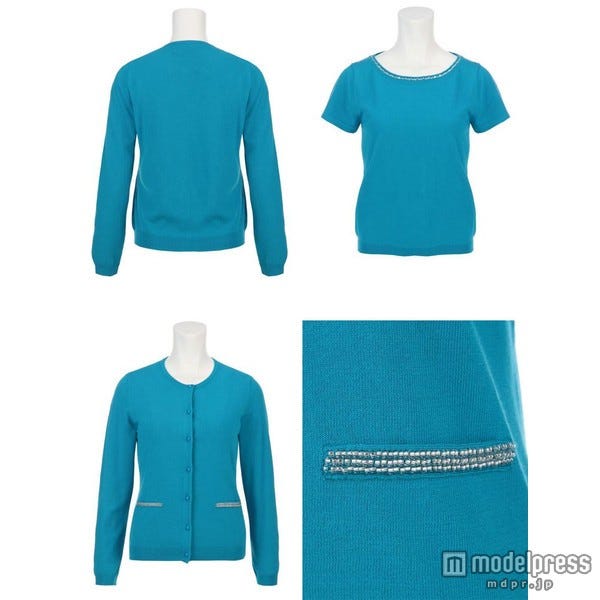 ビーズ刺繍つきツインニット「NARA CAMICIE」28,080円(税込)