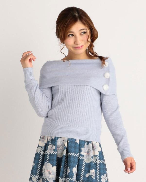 オフショルニット「LIZ LISA」6,912円（税込）／画像提供：Tokyo Kawaii Life