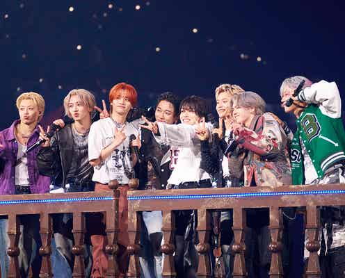 MAZZEL、デビュー3年目で2年連続アリーナ公演 ユニット曲・MUZEへの溢れる愛…“秘密の遊戯場”で魅せた8人の個性【Royal Straight Flush】