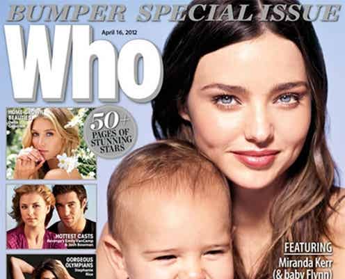 ミランダ・カー、息子フリン君と雑誌表紙に初登場