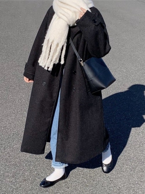 Pコート マフラーの冬コーデ 防寒をおしゃれに変える着こなし術とは モデルプレス