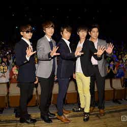 SUPER JUNIOR(左から:リョウク、キュヒョン、ドンヘ、ウニョク、カンイン)