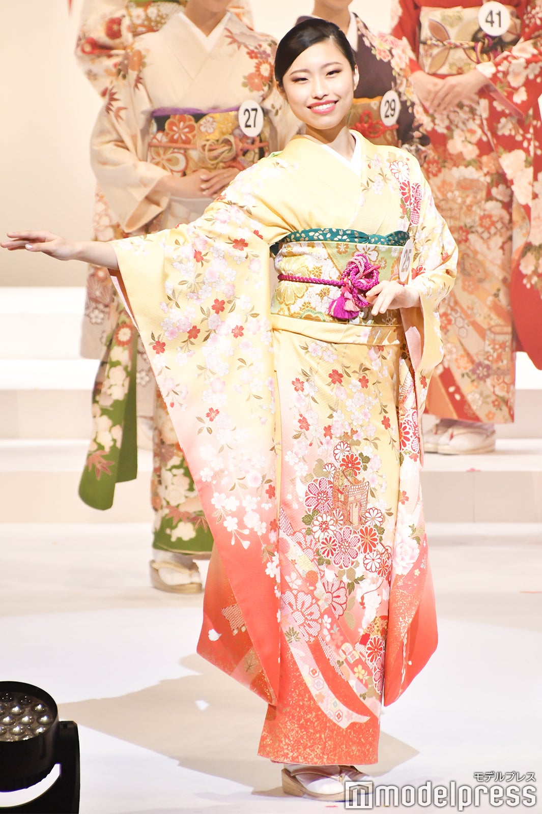 着物審査の様子／「2020ミス・インターナショナル日本代表選出大会」（C）モデルプレス