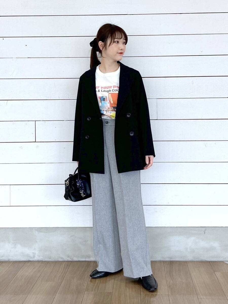 グローバルワーク ウツクシルエットダブルジャケット グローバルワークのウツクシルエットダブルジャケット