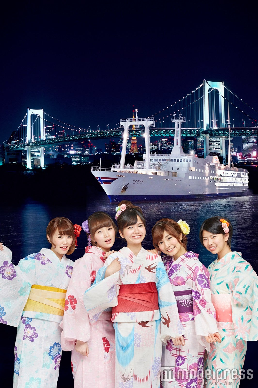 「東京湾納涼船」2016年日程決定、浴衣でガールズナイトはいかが？／画像提供：東海汽船