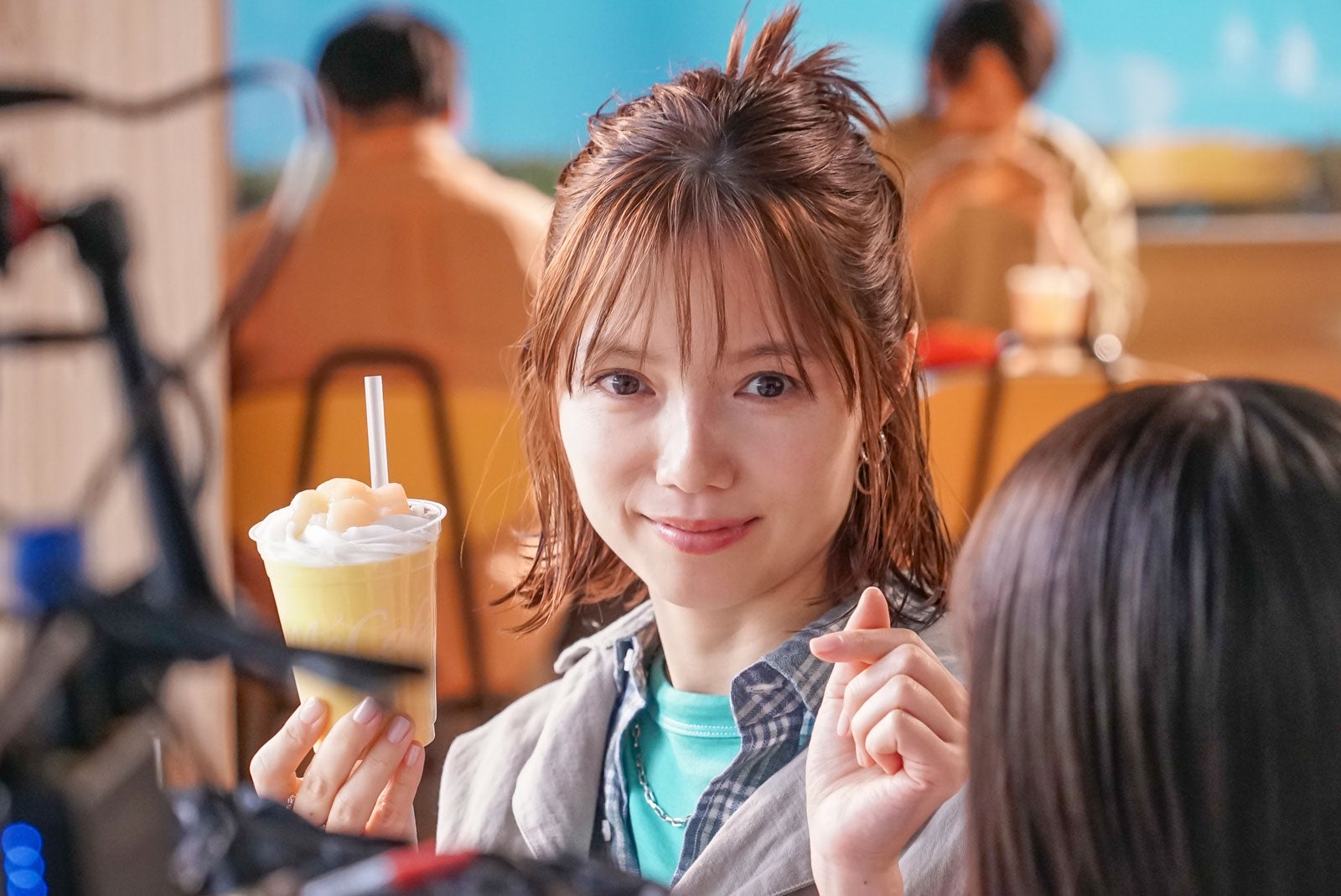 宮崎あおい／新TVCM「寄り道マック 夕方のピーチ」篇メイキングより（提供写真）