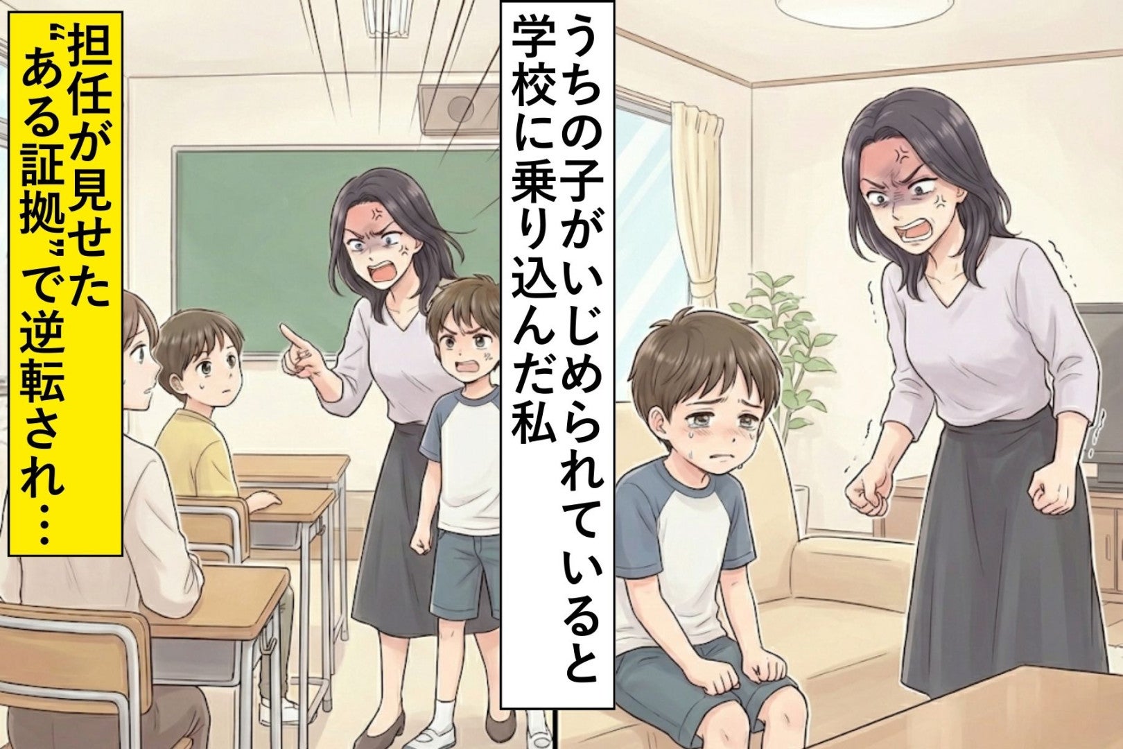 うちの子がいじめられていると学校に乗り込んだ私→担任が見せてきた証拠で逆転され...