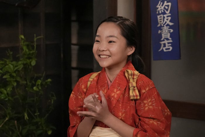 澤井梨丘「ブギウギ」第2話(C)NHK