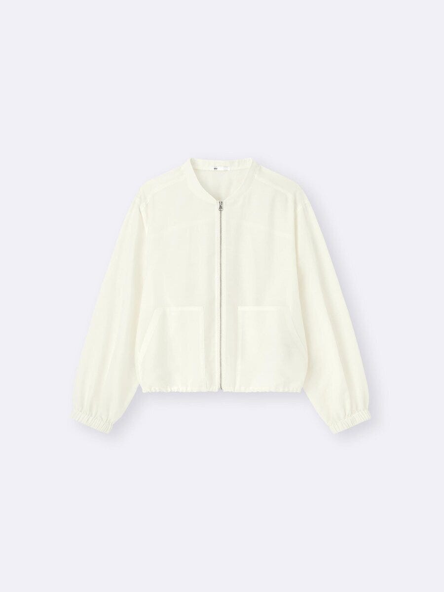 シアーブルゾン 2026春gu大人女性おすすめアウターシアーブルゾン