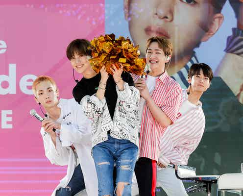 SHINee、本人と一緒に“ひょっこりはんポーズ” サプライズに驚く