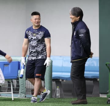 侍ジャパン 牧が松井氏から打撃指導 「小さい頃ミュージアムに行きました」に「本当に？」 約3分間「すごく気さくな方」と感激