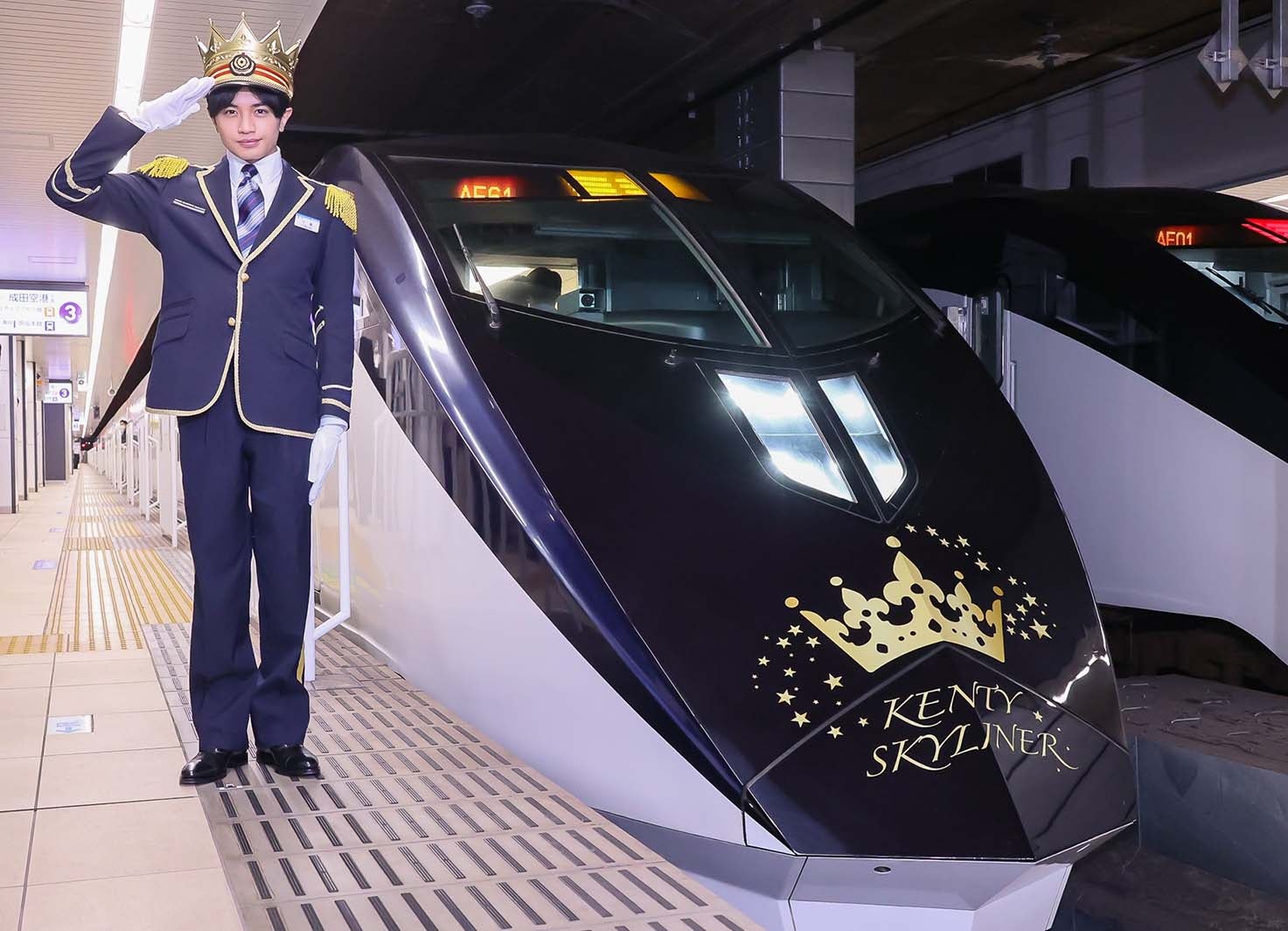 Sexy Zone中島健人、特別装飾「KENTY SKYLINER」運行開始 注目は“セクシーアナウンス”「恋の駆け込み乗車は十分お気を付けください」