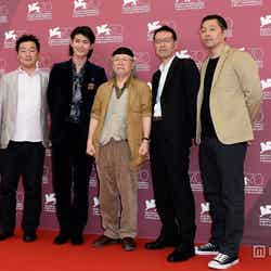 「第70回ヴェネチア国際映画祭」に出席した三浦春馬（中左）（C）LEIJIMATSUMOTO／CAPTAIN HARLOCK Film Partners