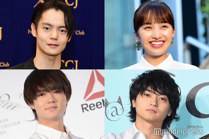 (左上から)窪田正孝、百田夏菜子(左下から)佐野勇斗、橘柊生(C)モデルプレス