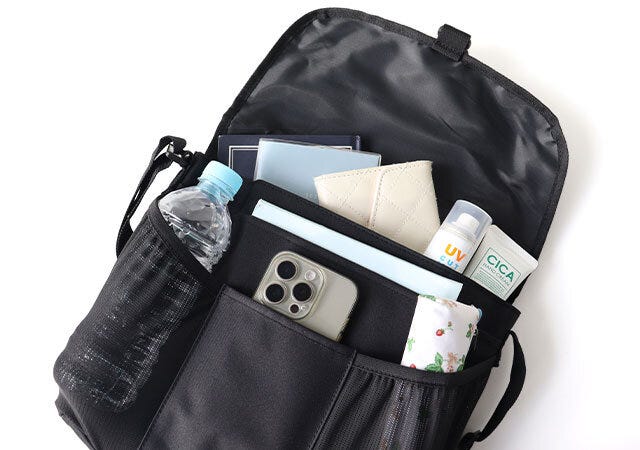 シャカ8ポケット付きメッセンジャーバッグフラップ下ポケット シャカ8ポケット付きメッセンジャーバッグフラップ下ポケット