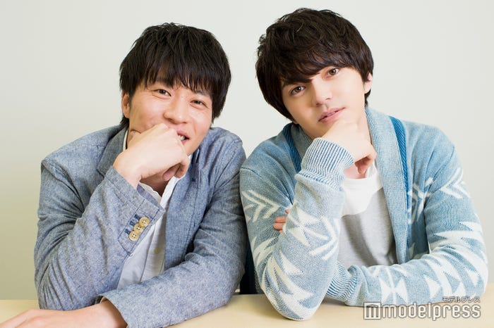 モデルプレスのインタビューに応じた田中圭、林遣都 (C)モデルプレス