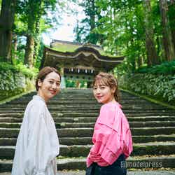 大神山神社奥宮/モデル:石田一帆、前坂美結(C)モデルプレス