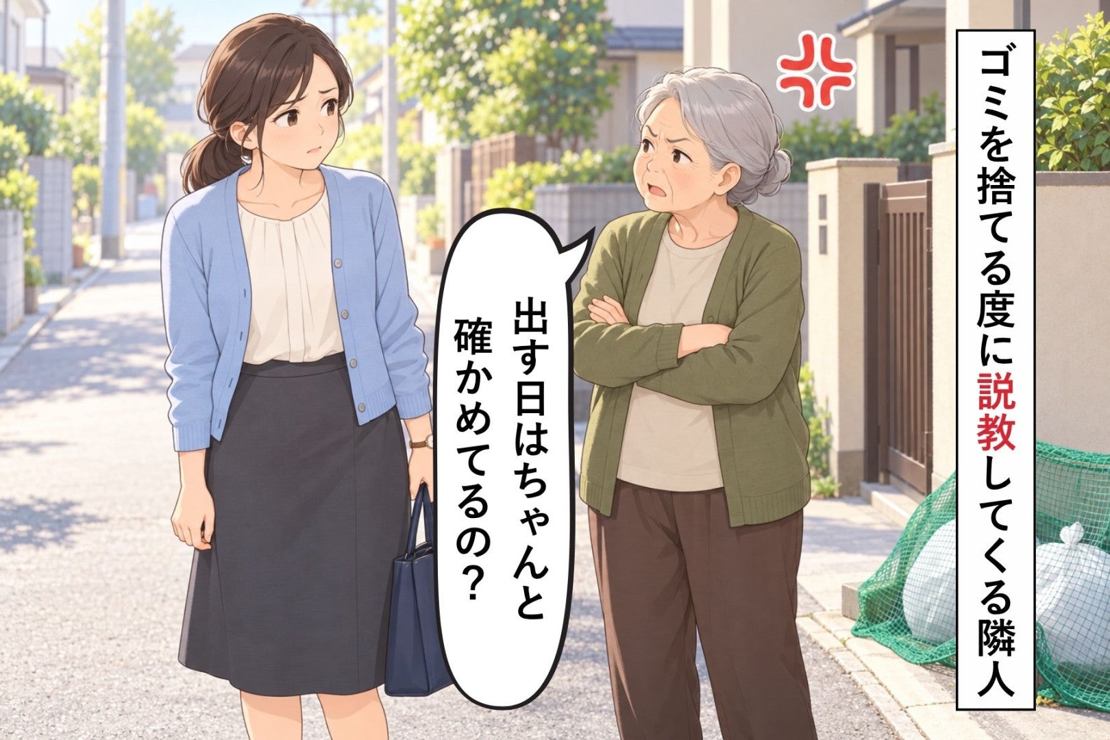 ゴミ捨て場で私を説教し続けた隣人→通りかかった小学生の一言で黙った