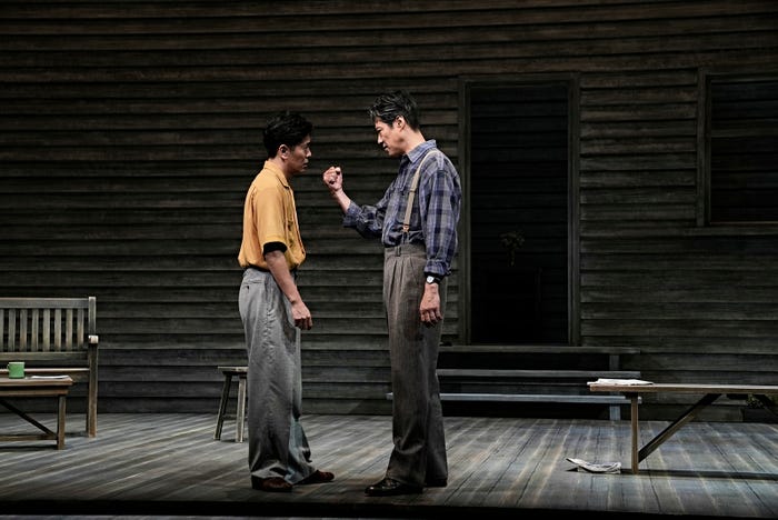 (左から)森田剛、堤真一/撮影:細野晋司