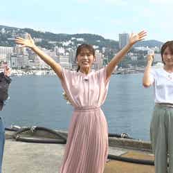 NMB48（左から）梅山恋和、渋谷凪咲、小嶋花梨 （C）日本テレビ