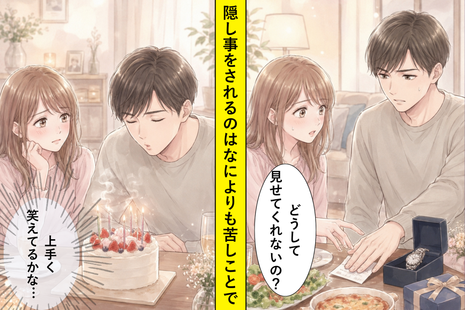 彼が誕生日プレゼントの保証書だけ、私には見せてくれませんでした。それを聞いた私に返ってきた言葉