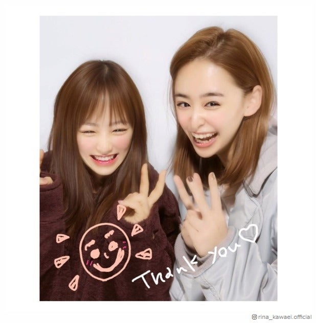 川栄李奈＆柳美稀の仲良しプリクラが可愛すぎ「JKみたい」「混ざりたい」の声