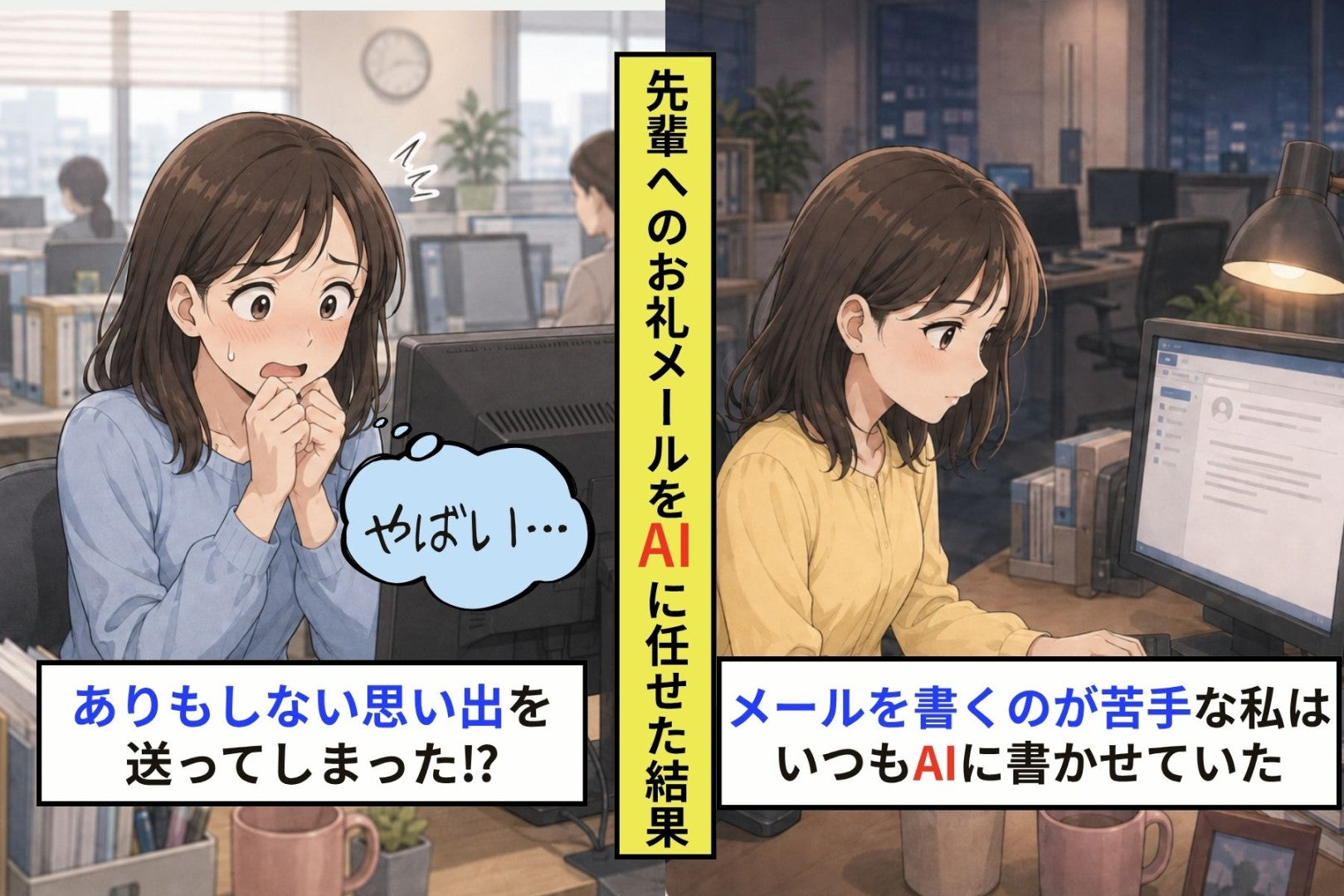 「あなたと肉じゃがを作ったことは１度もないですよ」お礼メールをAIに任せた私に届いた、先輩の返信