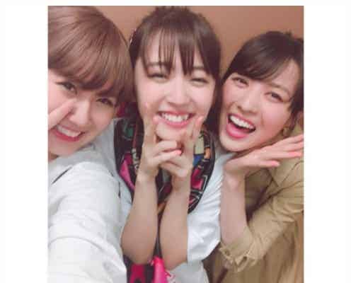 鈴木愛理&岡井千聖&矢島舞美“℃-ute”元メンバーの密着3ショットにファン歓喜