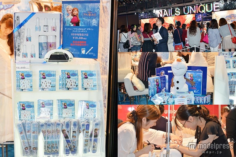 「アナと雪の女王」ネイルで人気の「ネイルズユニーク」ブース