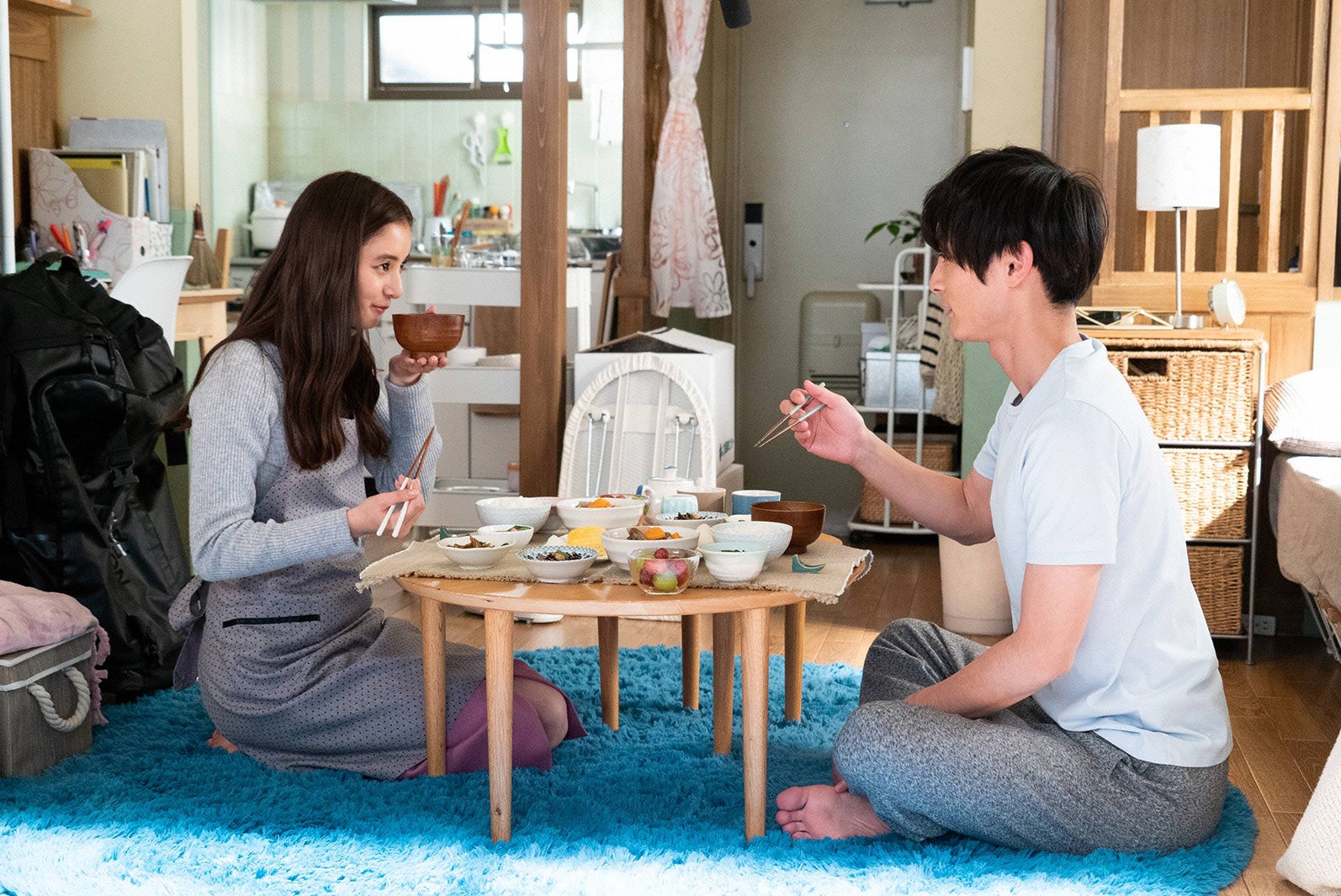 新木優子、高良健吾／「モトカレマニア」第7話より（C）フジテレビ