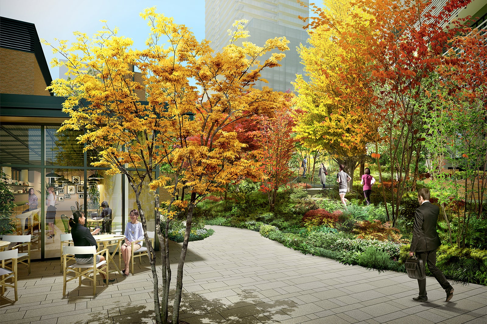 庭園／画像提供：新日鉄興和不動産