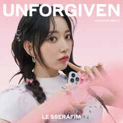 LE SSERAFIM「UNFORGIVEN」（8月23日発売）初回限定 メンバーソロジャケット盤／SAKURA（P）＆（C）SOURCE MUSIC