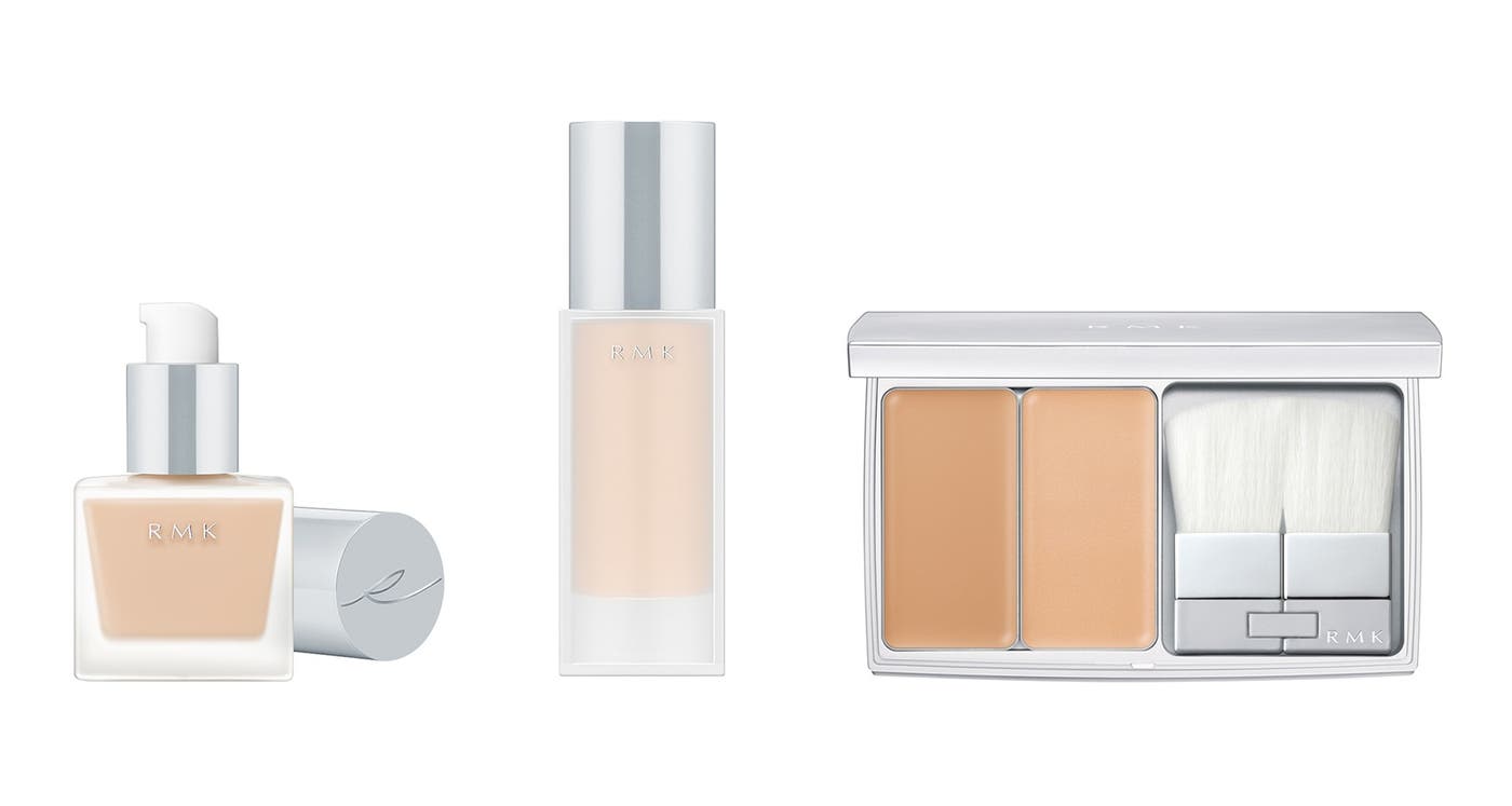 (左から)「リクイドファンデーション」「ジェルクリーミィファンデーション」「3Dフィニッシュヌード」